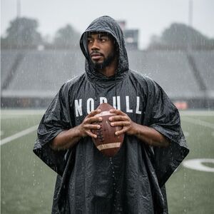 NOBULL Adult Poncho Black Lightweight Rain Training Cover